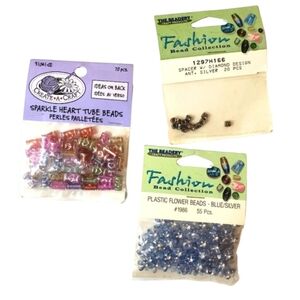 Vintage Bead Bundle: The Beadery & Create-A-Craft | Hearts, Flowers, Spacers